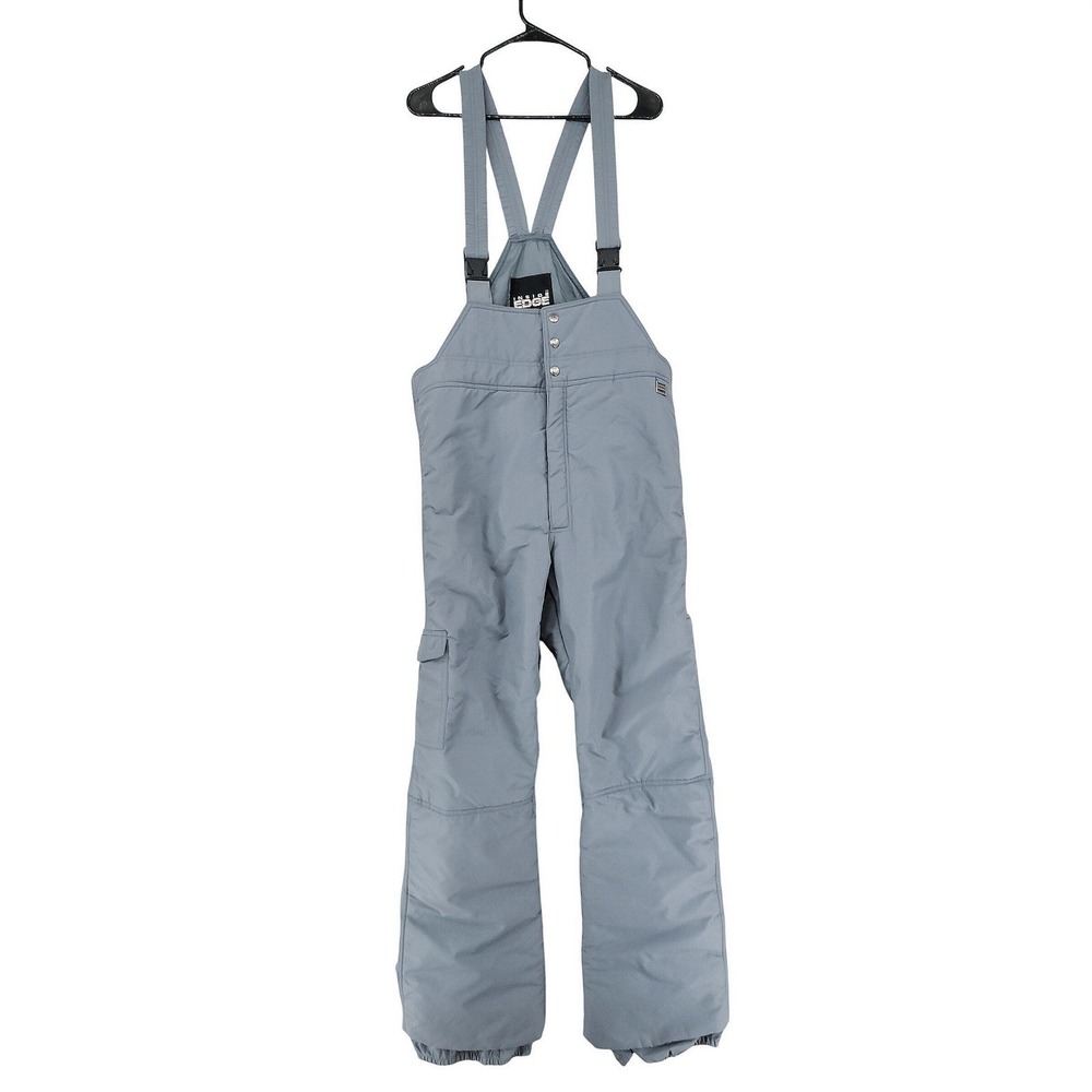 Vtg Inside Edge Snow Bibs XL Men Gray Insulated Ski Pants Sledding Outdoor Work
